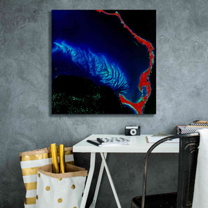 'Earth as Art: Shoal Complex,' Canvas Wall Art,26 x 26