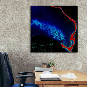 'Earth as Art: Shoal Complex,' Canvas Wall Art,37 x 37