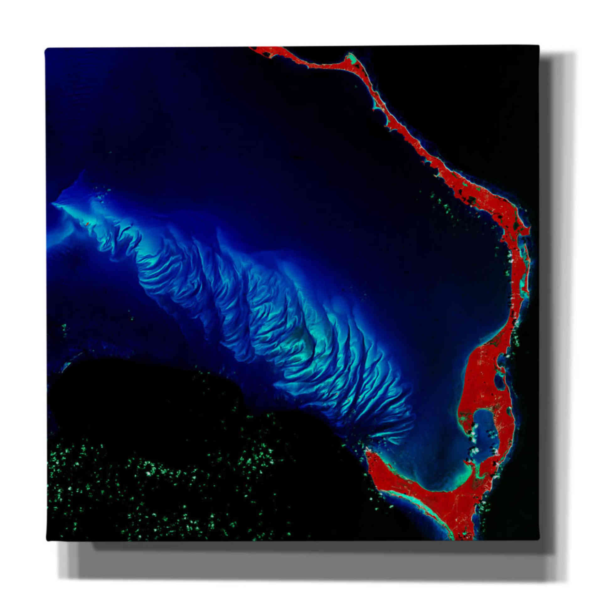 'Earth as Art: Shoal Complex,' Canvas Wall Art,12x12x1.1x0,18x18x1.1x0,26x26x1.74x0,37x37x1.74x0