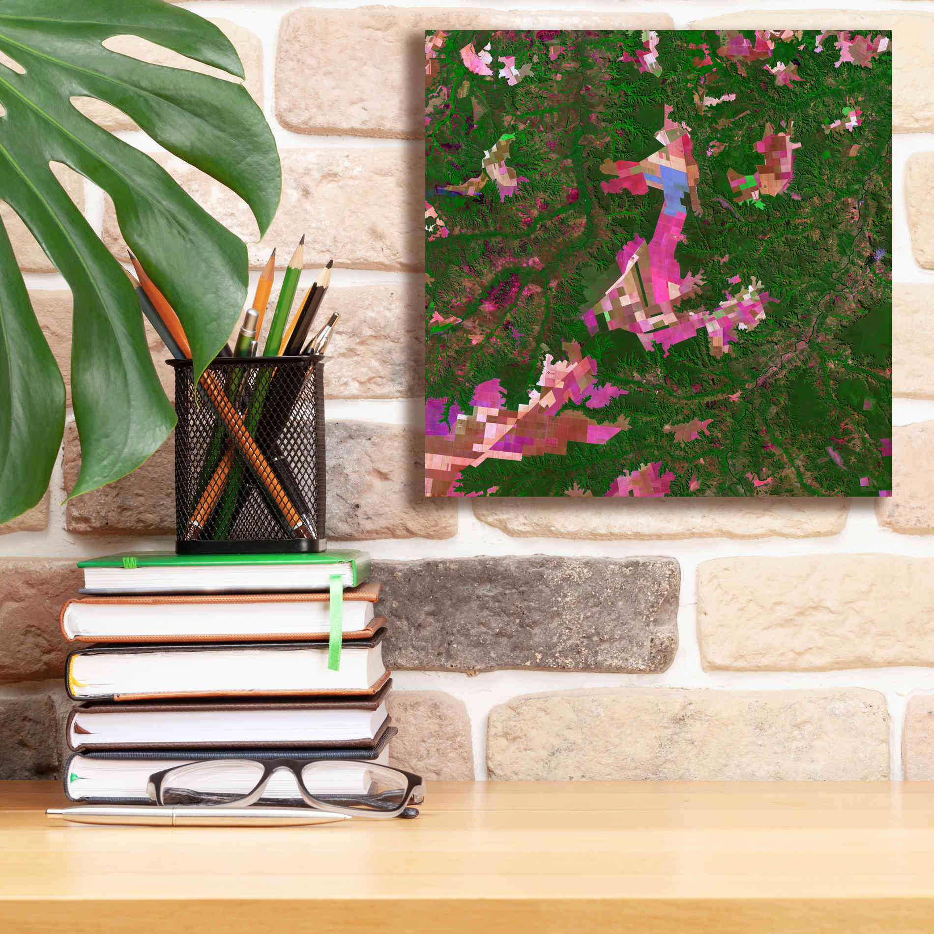 'Earth as Art: Southwestern Abstract,' Canvas Wall Art,12 x 12