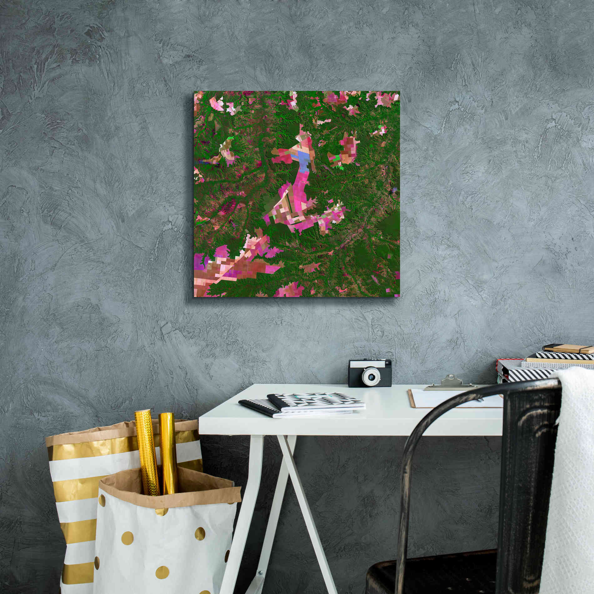 'Earth as Art: Southwestern Abstract,' Canvas Wall Art,18 x 18