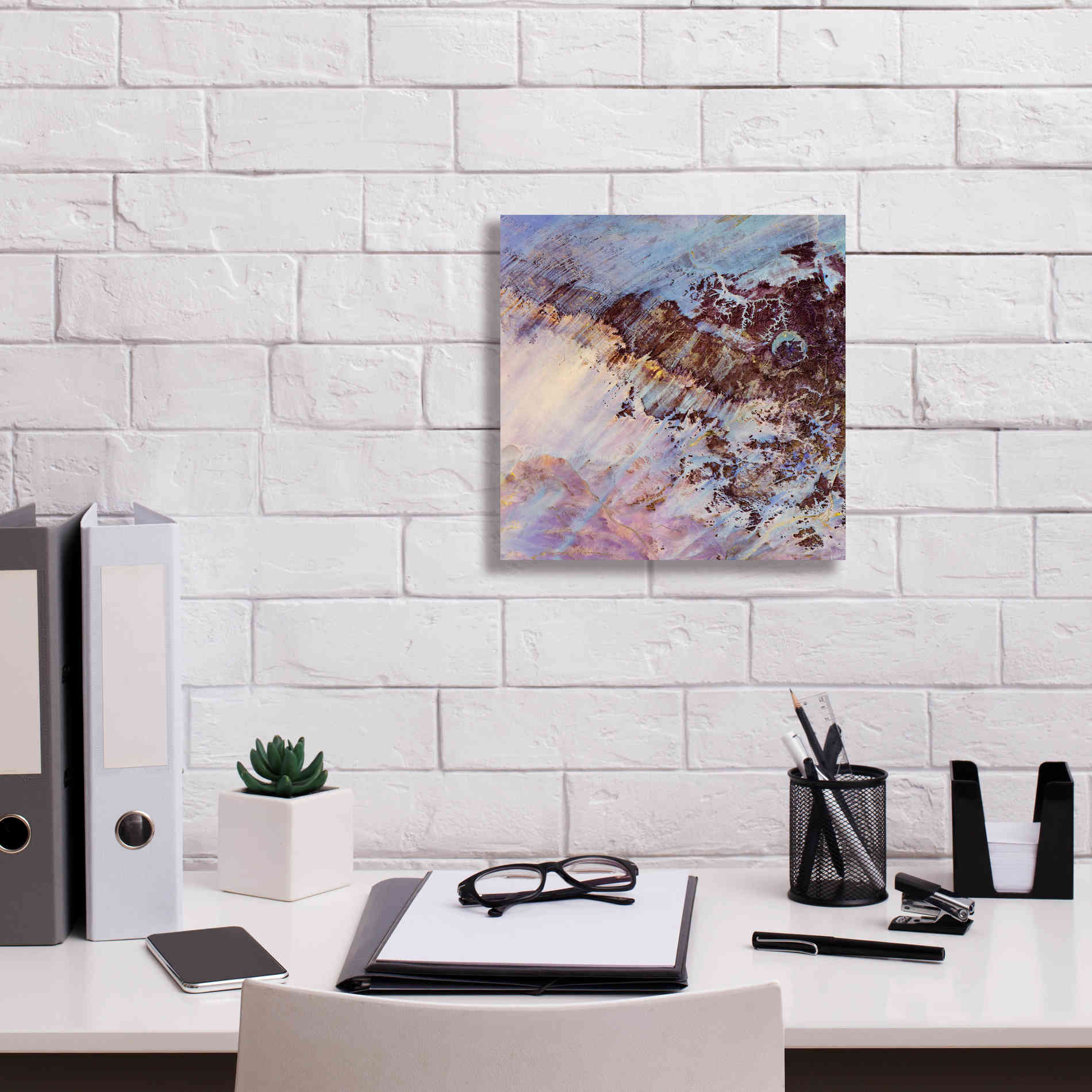 'Earth as Art: Storm Amid the Calm,' Canvas Wall Art,12 x 12