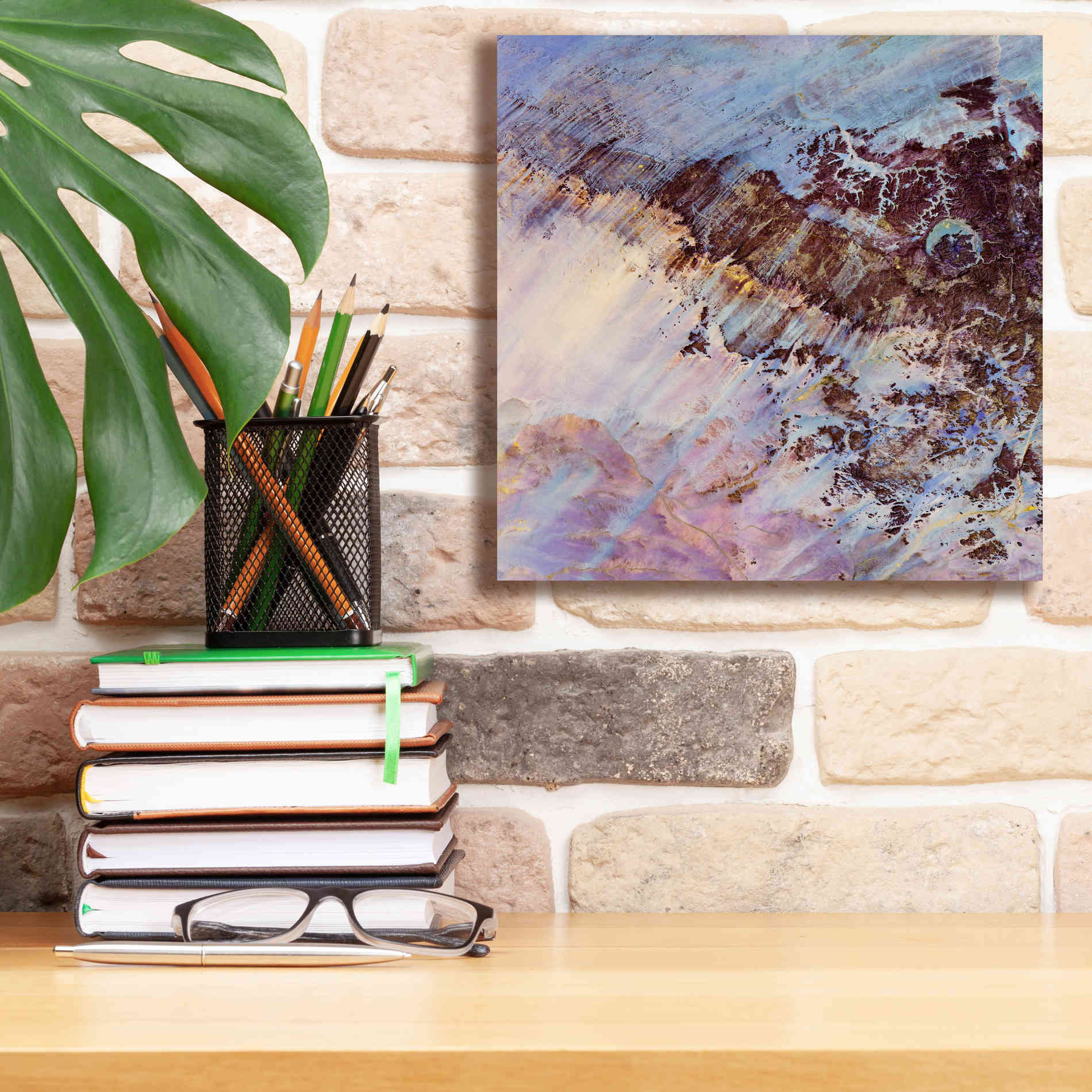 'Earth as Art: Storm Amid the Calm,' Canvas Wall Art,12 x 12