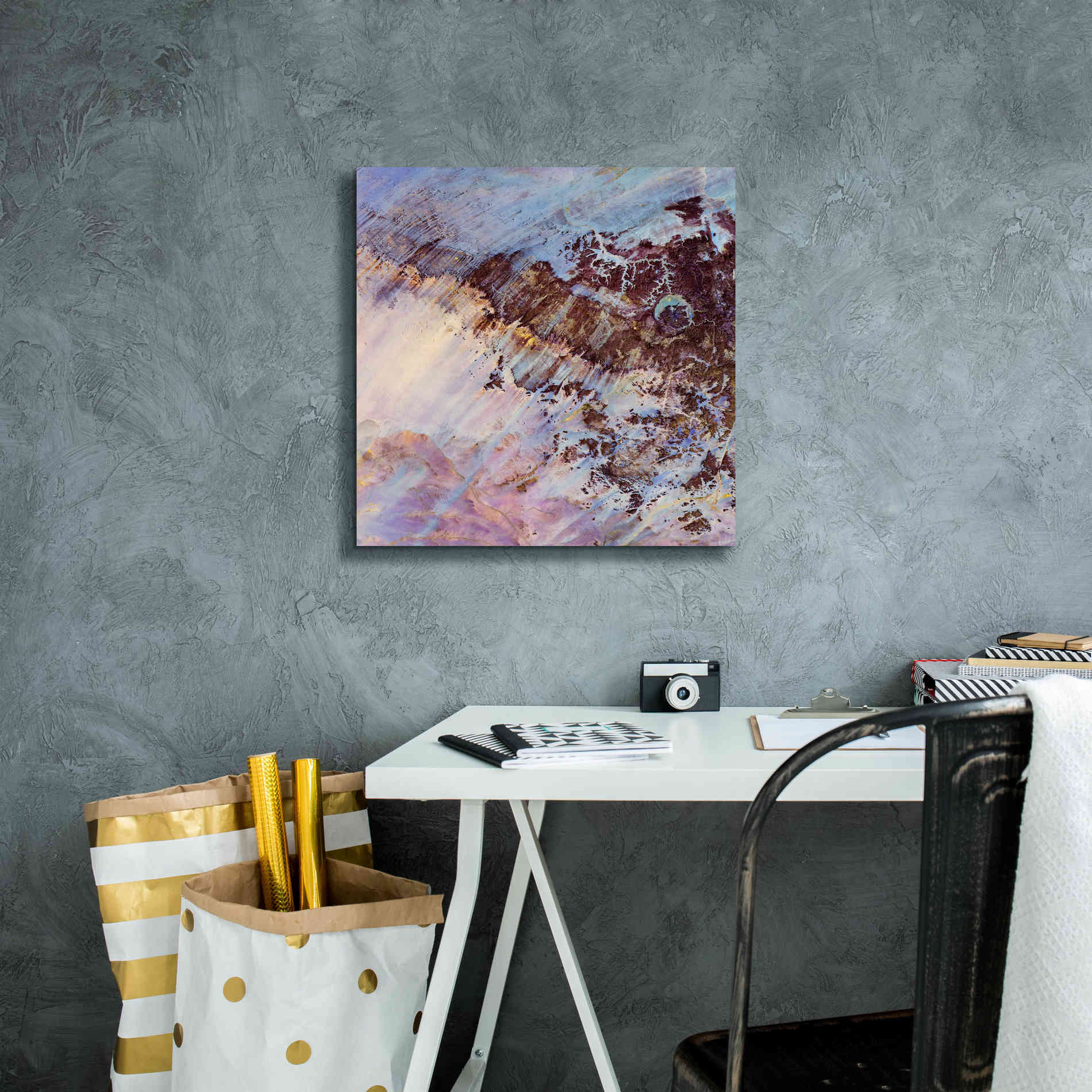 'Earth as Art: Storm Amid the Calm,' Canvas Wall Art,18 x 18
