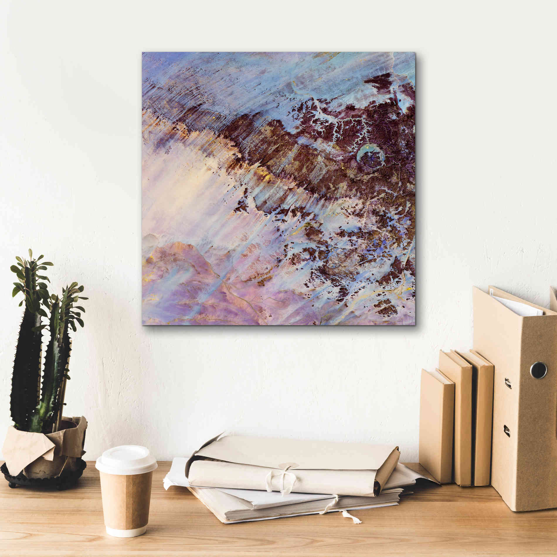 'Earth as Art: Storm Amid the Calm,' Canvas Wall Art,18 x 18