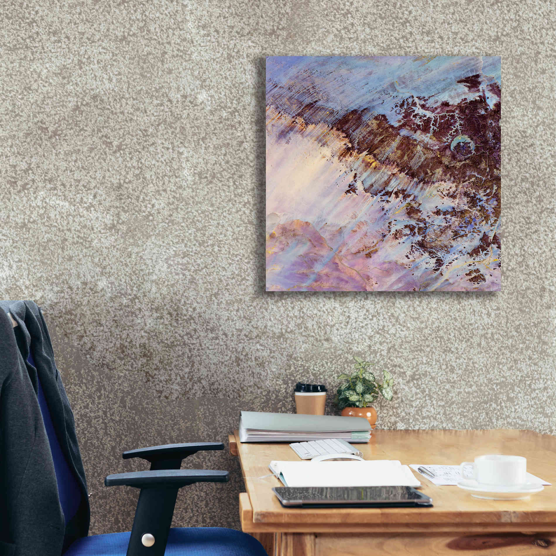 'Earth as Art: Storm Amid the Calm,' Canvas Wall Art,26 x 26