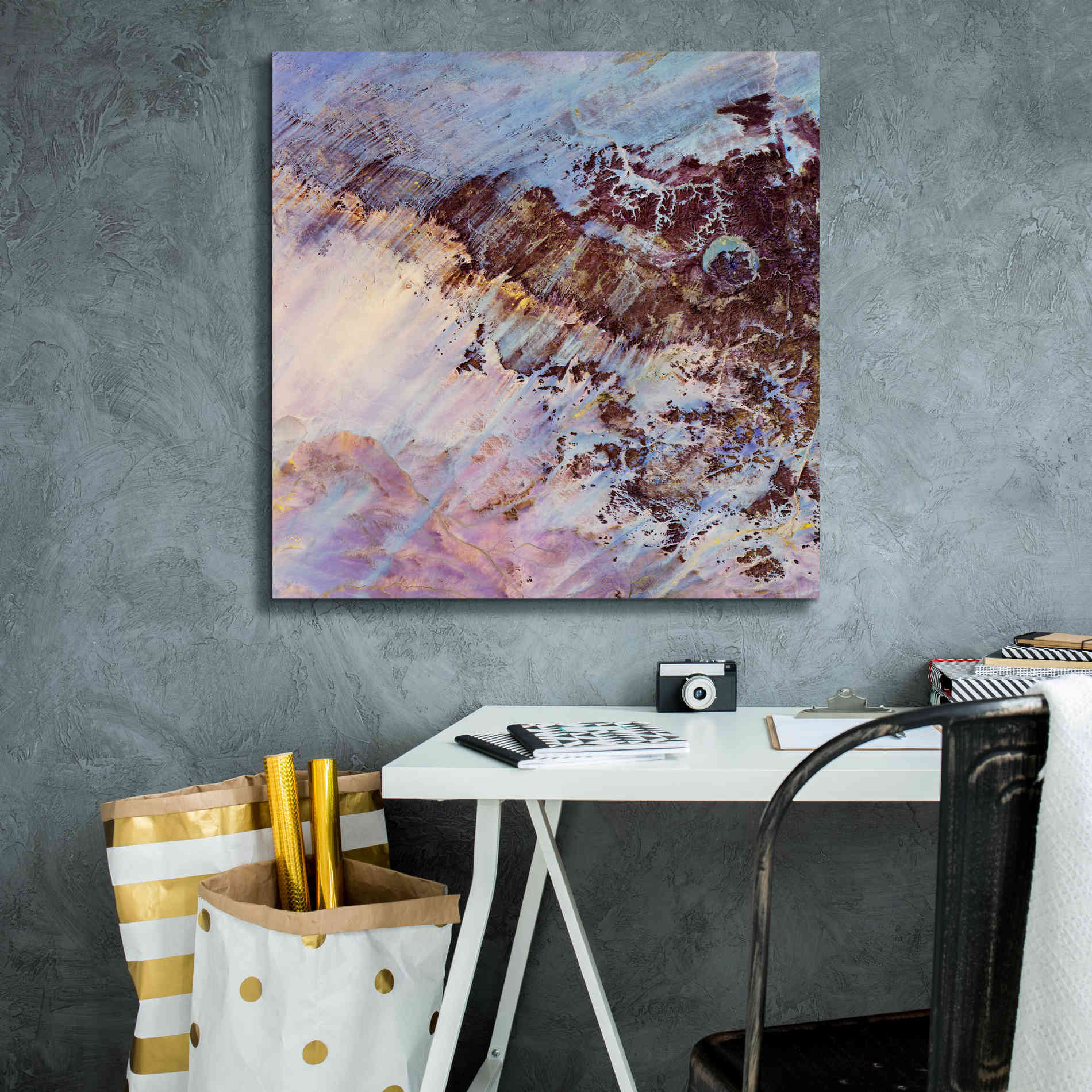 'Earth as Art: Storm Amid the Calm,' Canvas Wall Art,26 x 26