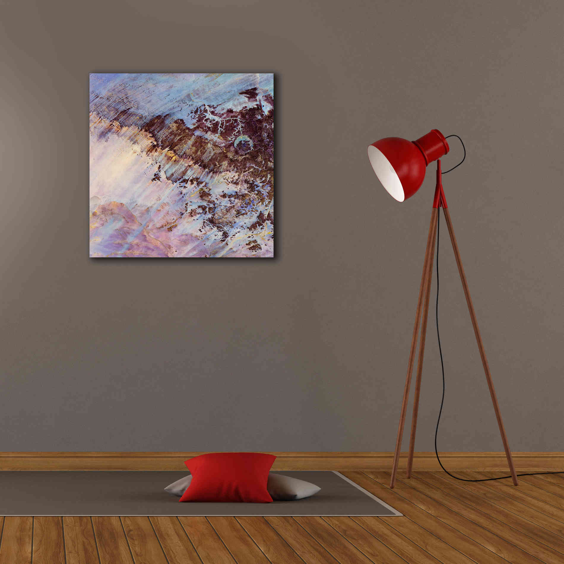 'Earth as Art: Storm Amid the Calm,' Canvas Wall Art,26 x 26