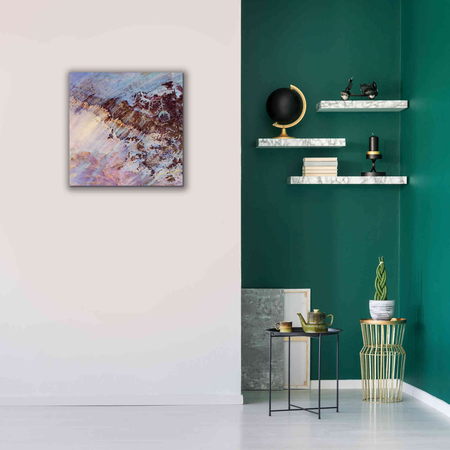 'Earth as Art: Storm Amid the Calm,' Canvas Wall Art,26 x 26