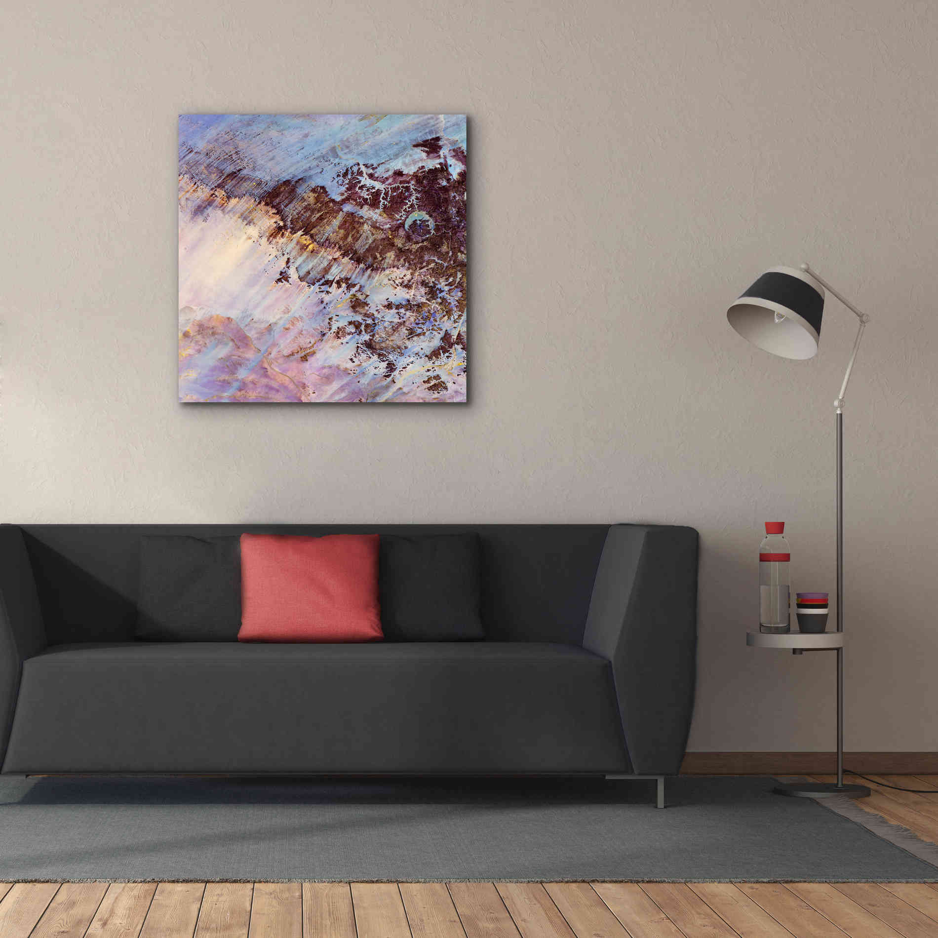 'Earth as Art: Storm Amid the Calm,' Canvas Wall Art,37 x 37