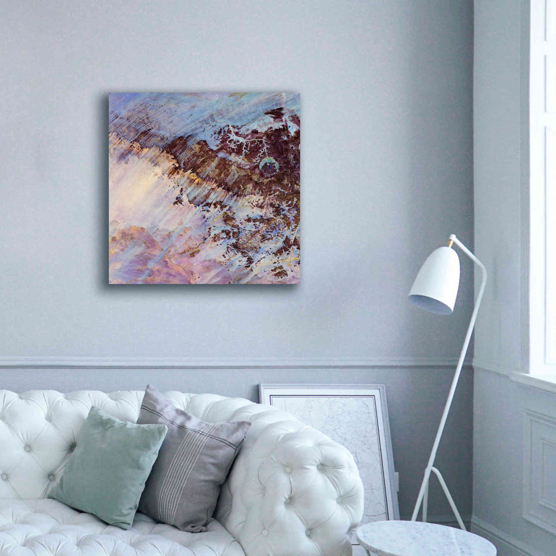 'Earth as Art: Storm Amid the Calm,' Canvas Wall Art,37 x 37