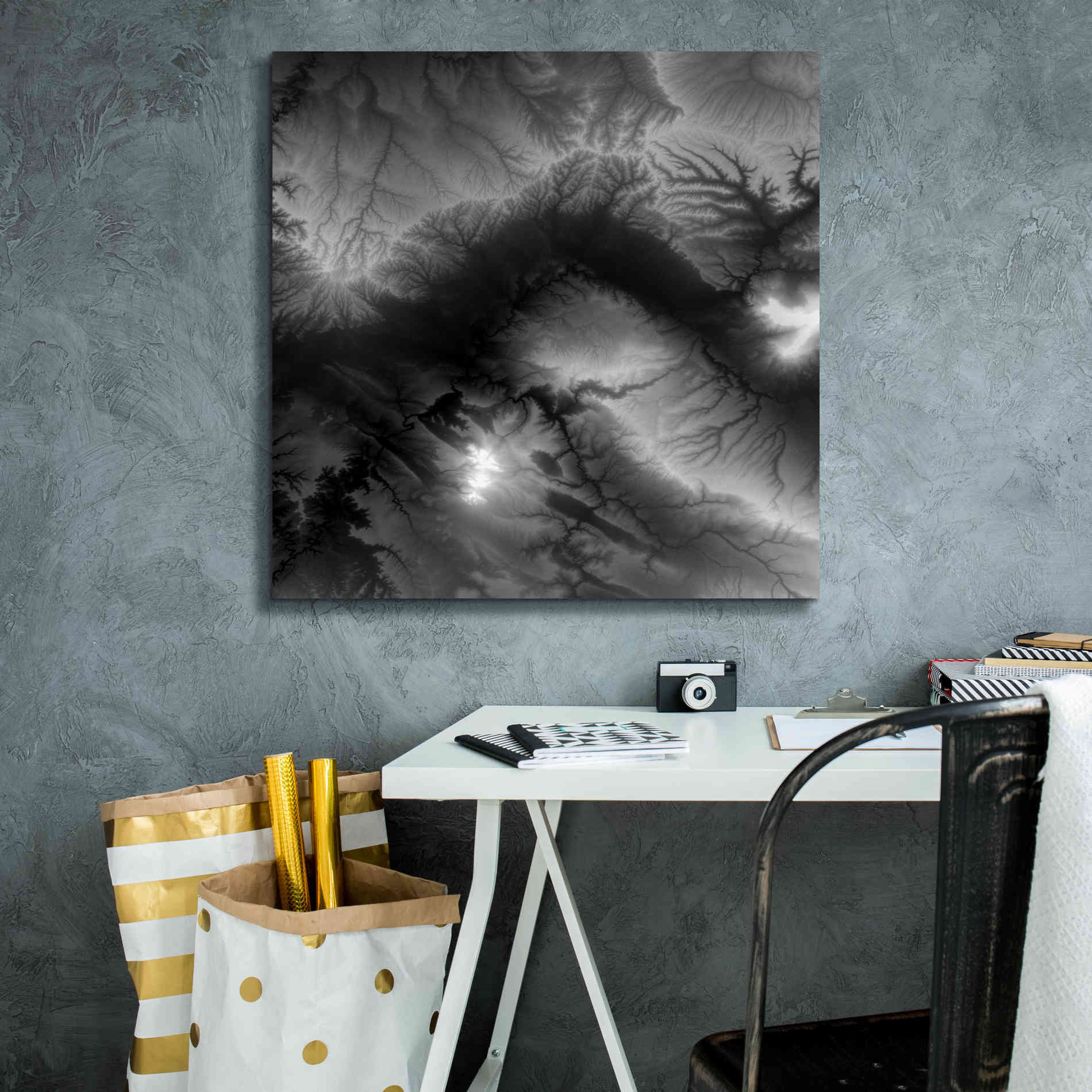 'Earth as Art: Tantibus,' Canvas Wall Art,26 x 26