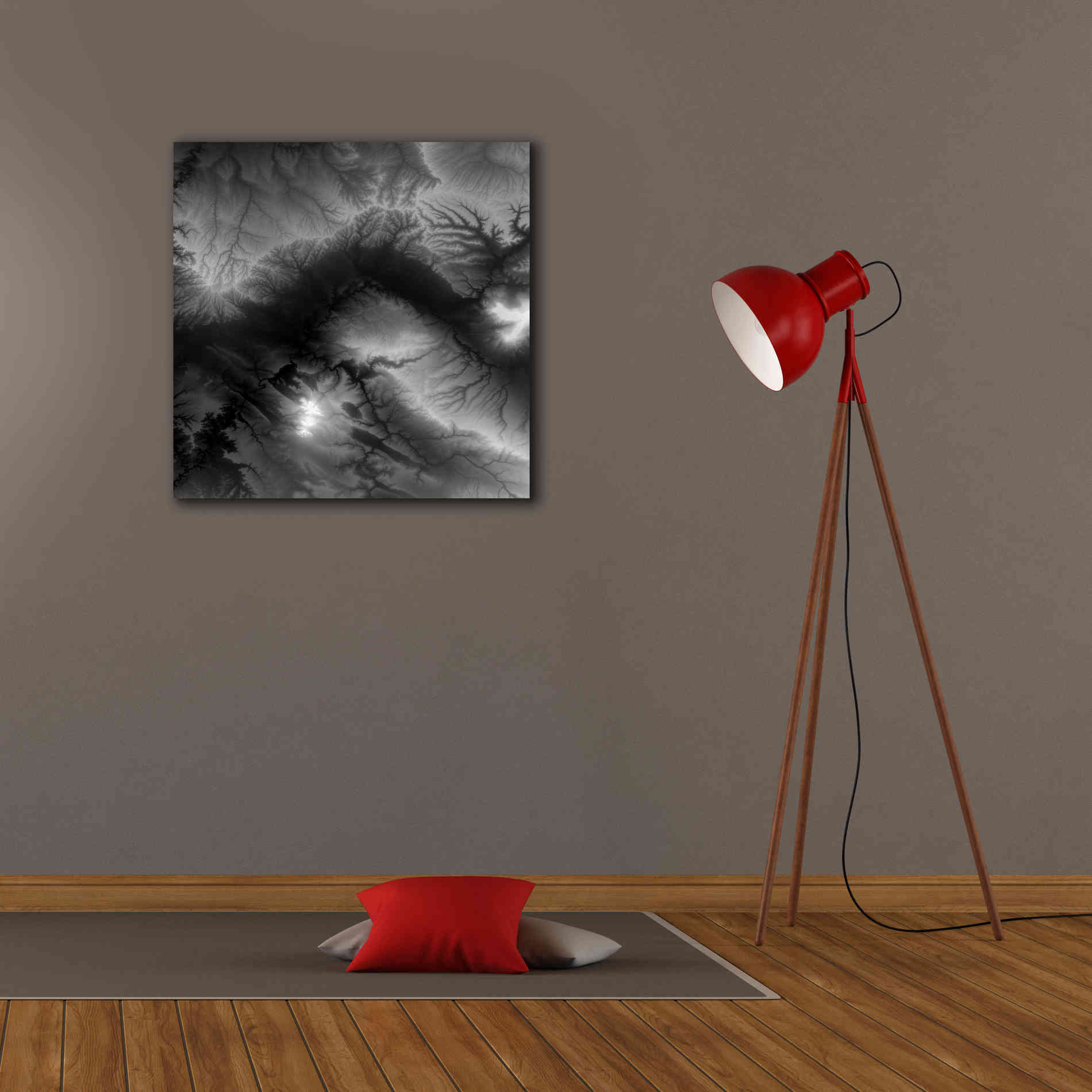 'Earth as Art: Tantibus,' Canvas Wall Art,26 x 26
