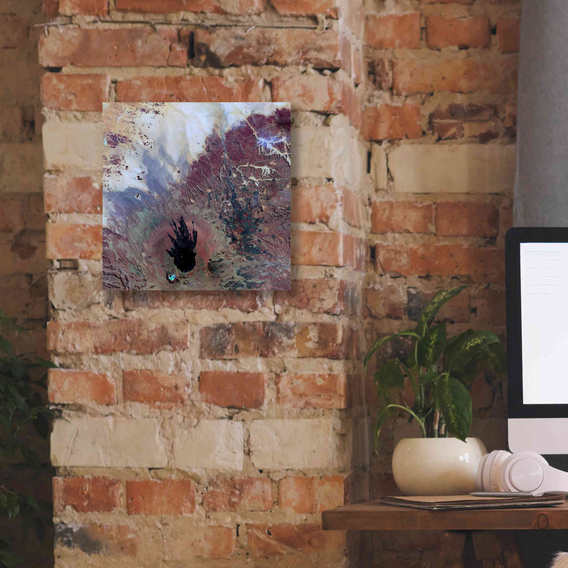 'Earth as Art: The Watcher,' Canvas Wall Art,12 x 12