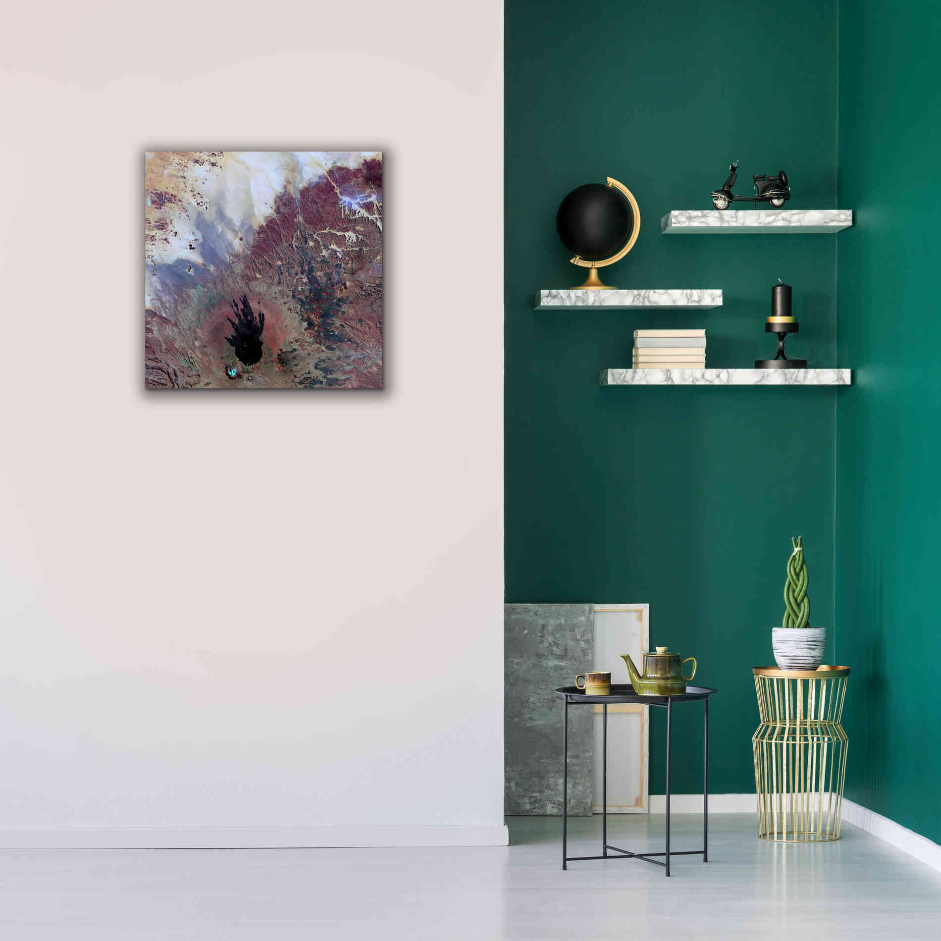 'Earth as Art: The Watcher,' Canvas Wall Art,26 x 26