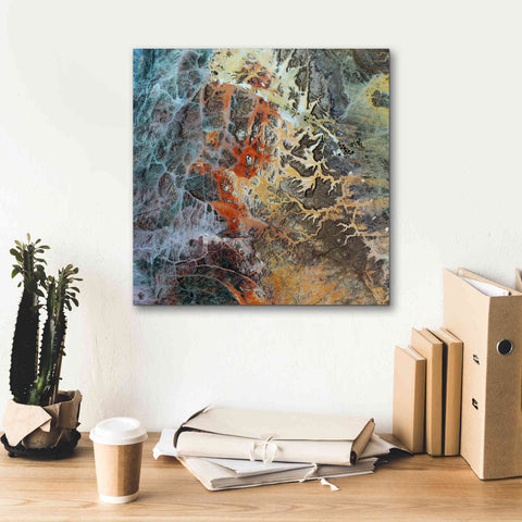 Image of 'Earth as Art: Unfriendly Landscape,' Canvas Wall Art,18 x 18