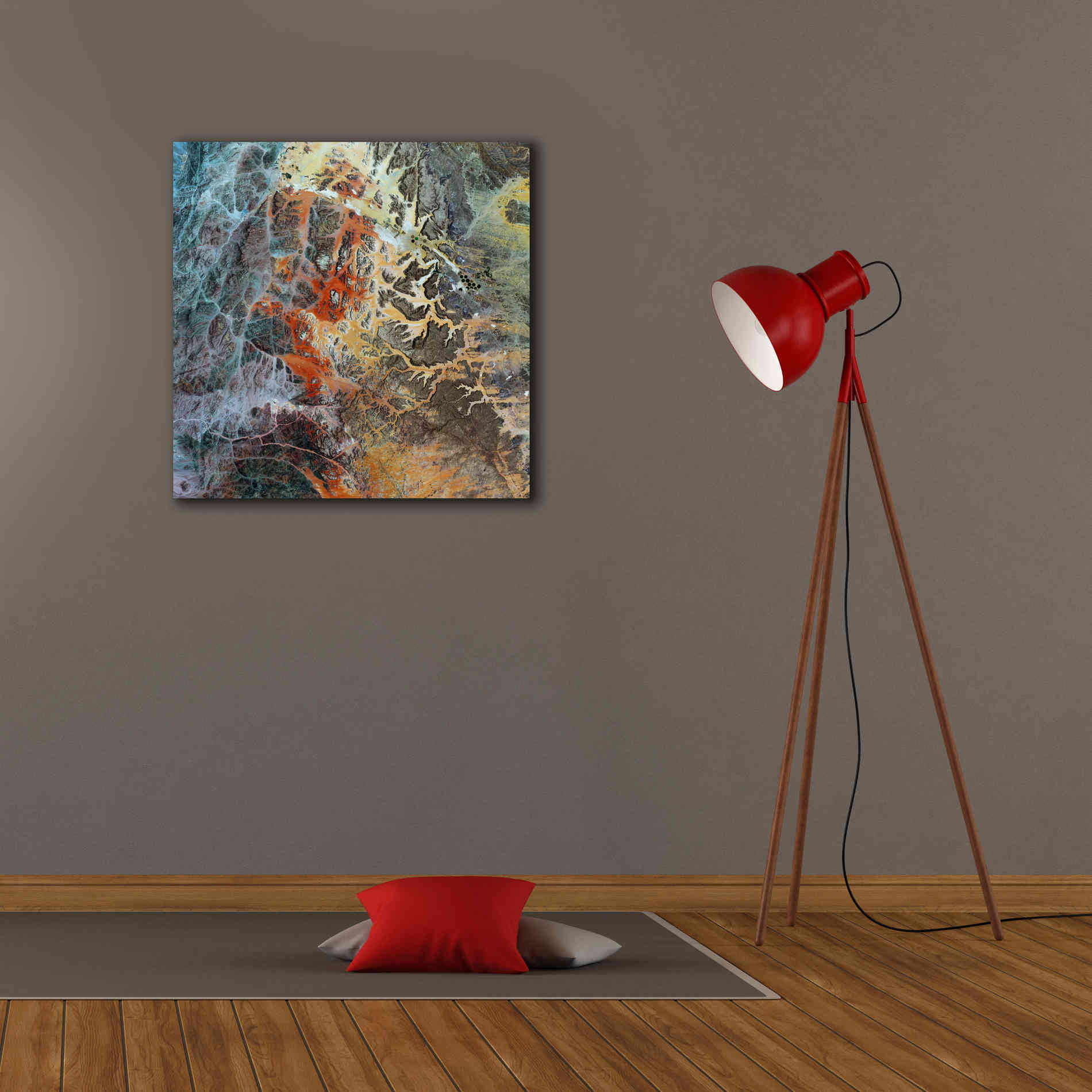 'Earth as Art: Unfriendly Landscape,' Canvas Wall Art,26 x 26