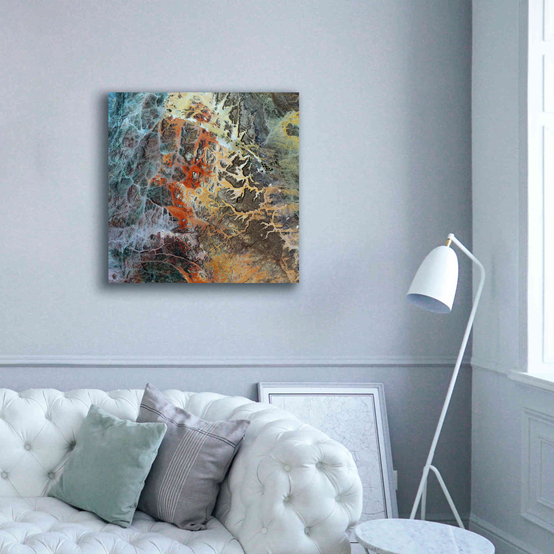 'Earth as Art: Unfriendly Landscape,' Canvas Wall Art,37 x 37