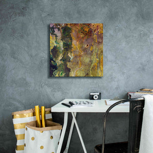'Earth as Art: Weird Watercolor,' Canvas Wall Art,18 x 18