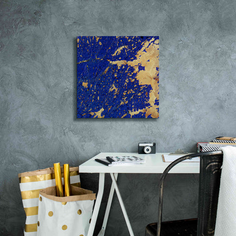 Image of 'Earth as Art: Copper and Blue,' Canvas Wall Art,18 x 18