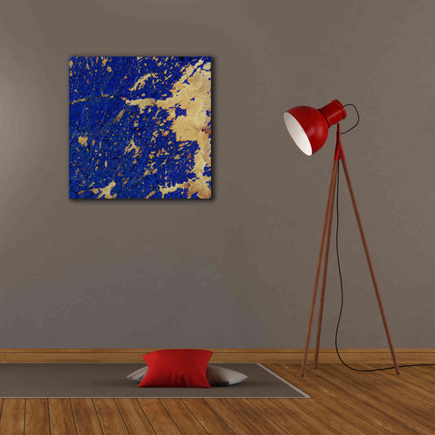 Image of 'Earth as Art: Copper and Blue,' Canvas Wall Art,26 x 26