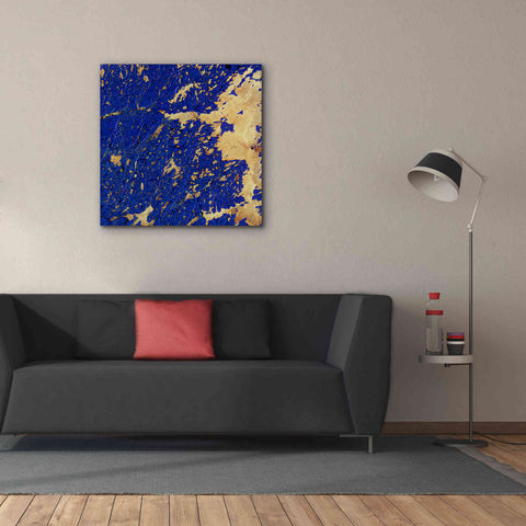 Image of 'Earth as Art: Copper and Blue,' Canvas Wall Art,37 x 37