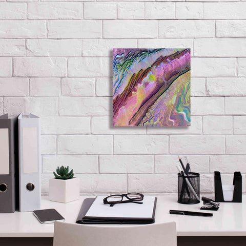 Image of 'Earth as Art: Desert Ribbons,' Canvas Wall Art,12 x 12