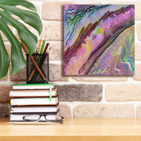 Image of 'Earth as Art: Desert Ribbons,' Canvas Wall Art,12 x 12