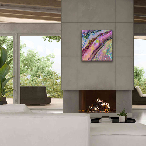 Image of 'Earth as Art: Desert Ribbons,' Canvas Wall Art,26 x 26