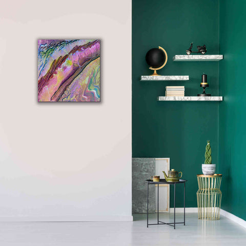 Image of 'Earth as Art: Desert Ribbons,' Canvas Wall Art,26 x 26