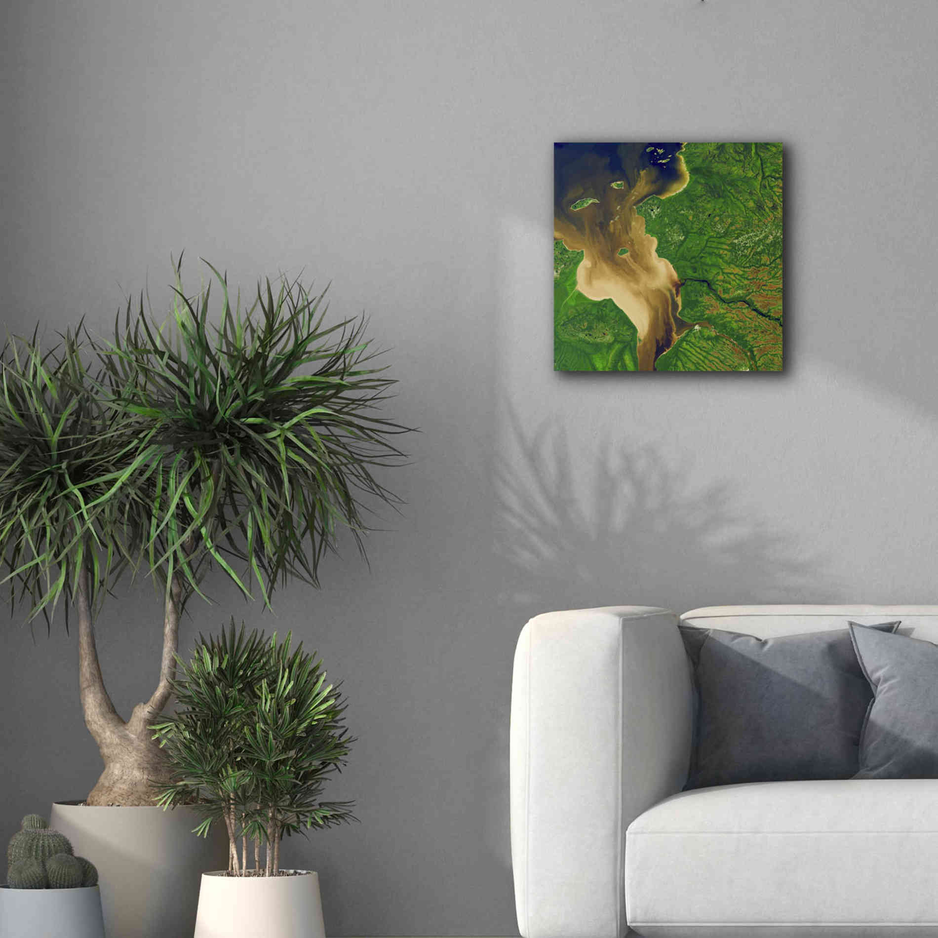 'Earth as Art: Facing the Tide,' Canvas Wall Art,18 x 18