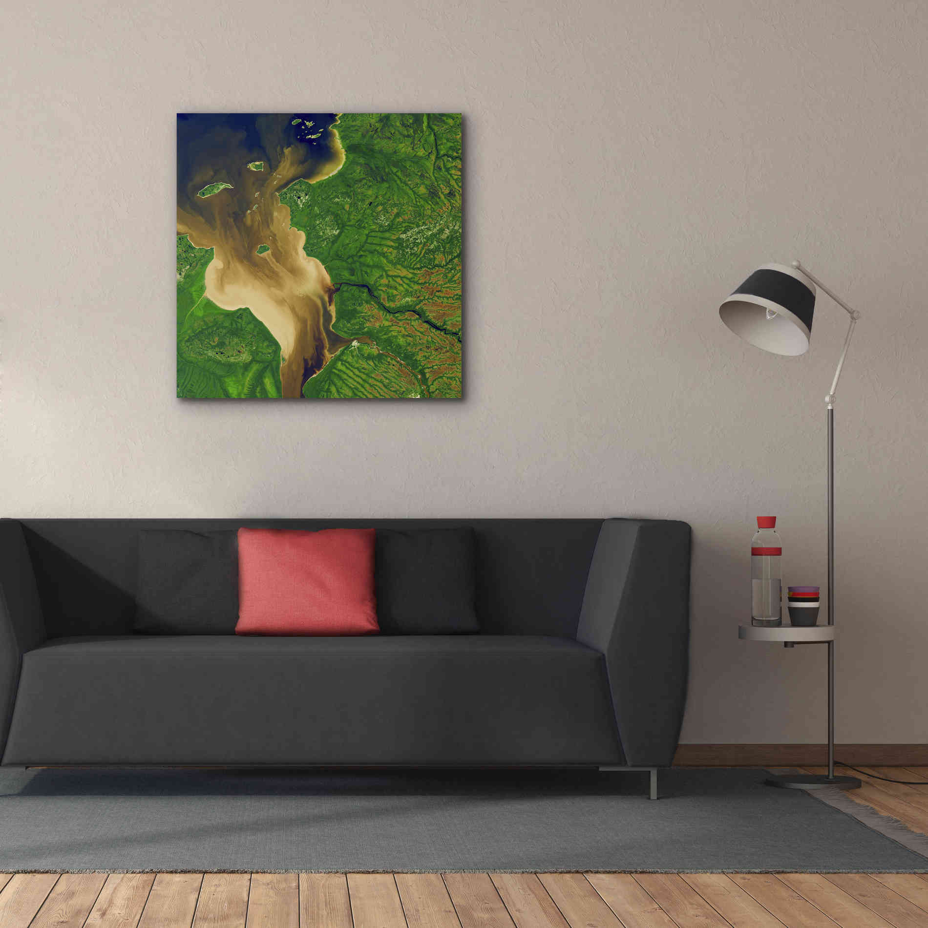 'Earth as Art: Facing the Tide,' Canvas Wall Art,37 x 37