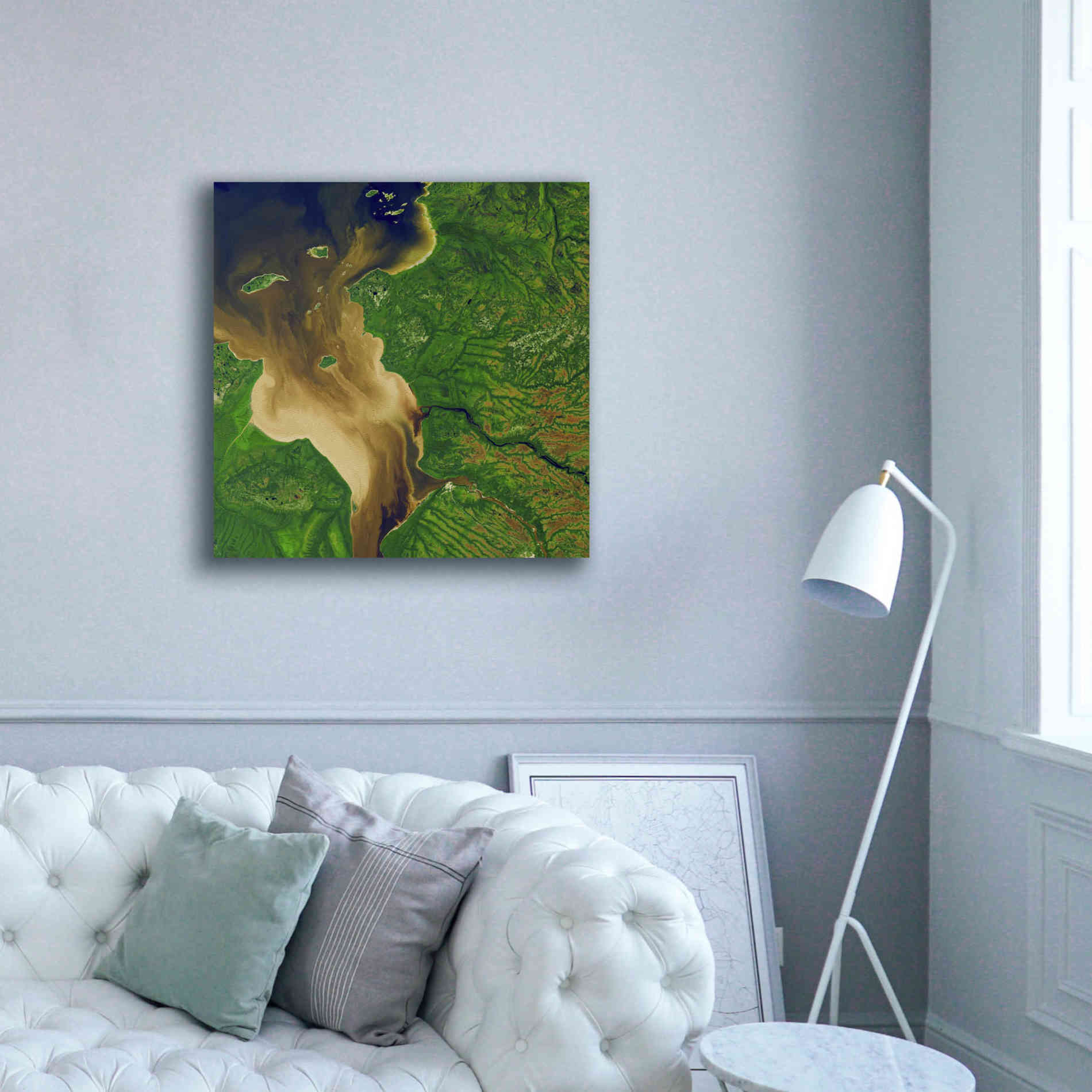 'Earth as Art: Facing the Tide,' Canvas Wall Art,37 x 37