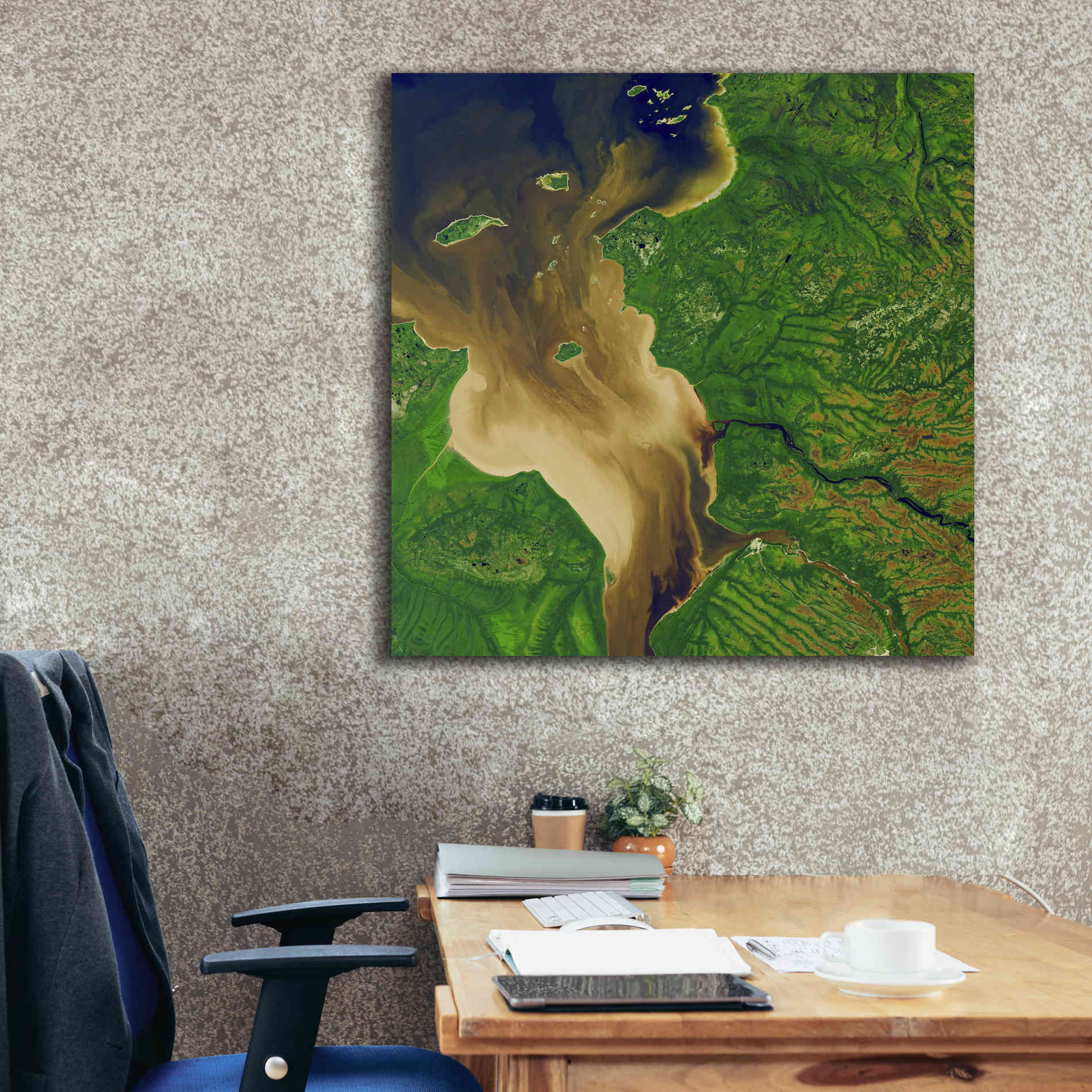 'Earth as Art: Facing the Tide,' Canvas Wall Art,37 x 37