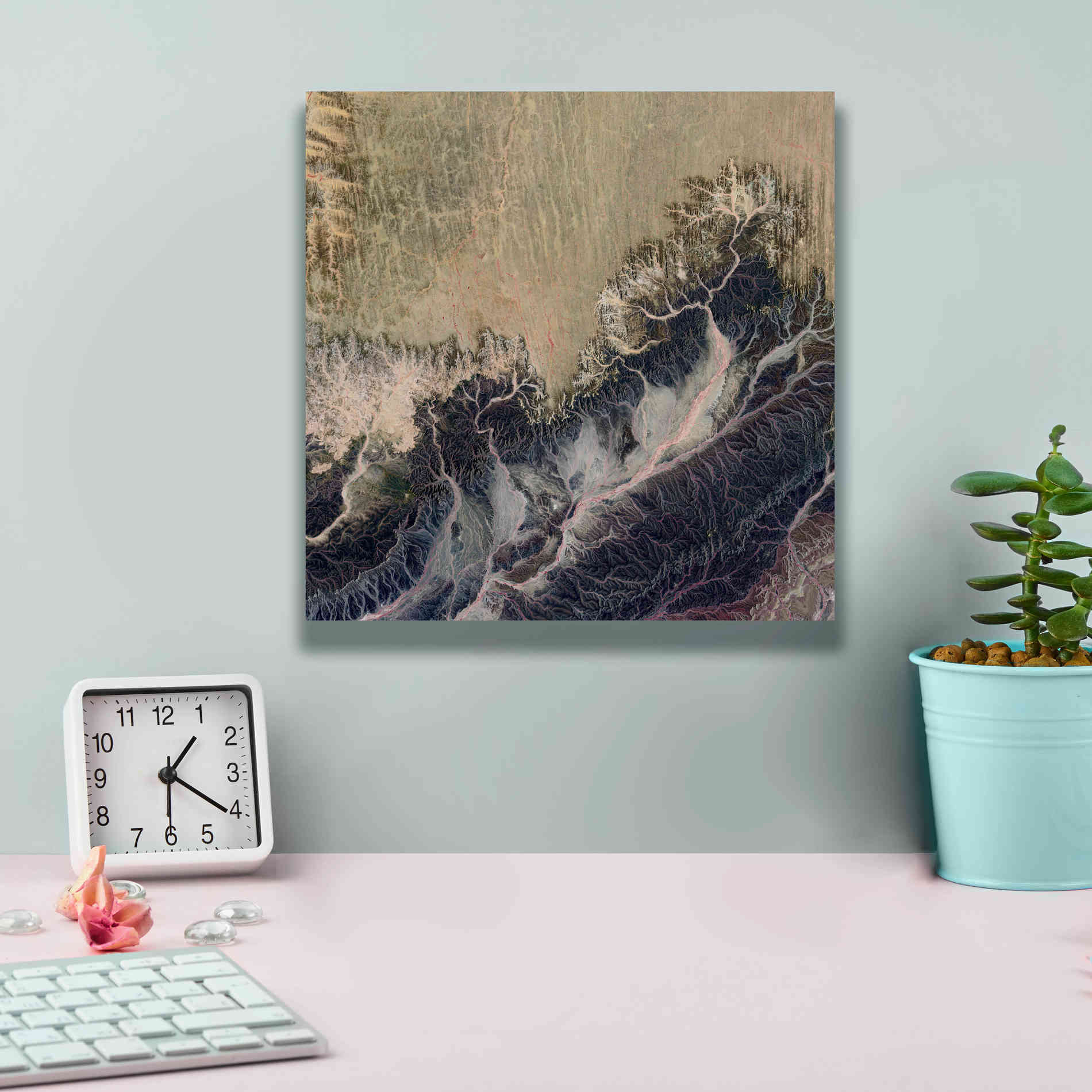 'Earth as Art: Irritated,' Canvas Wall Art,12 x 12