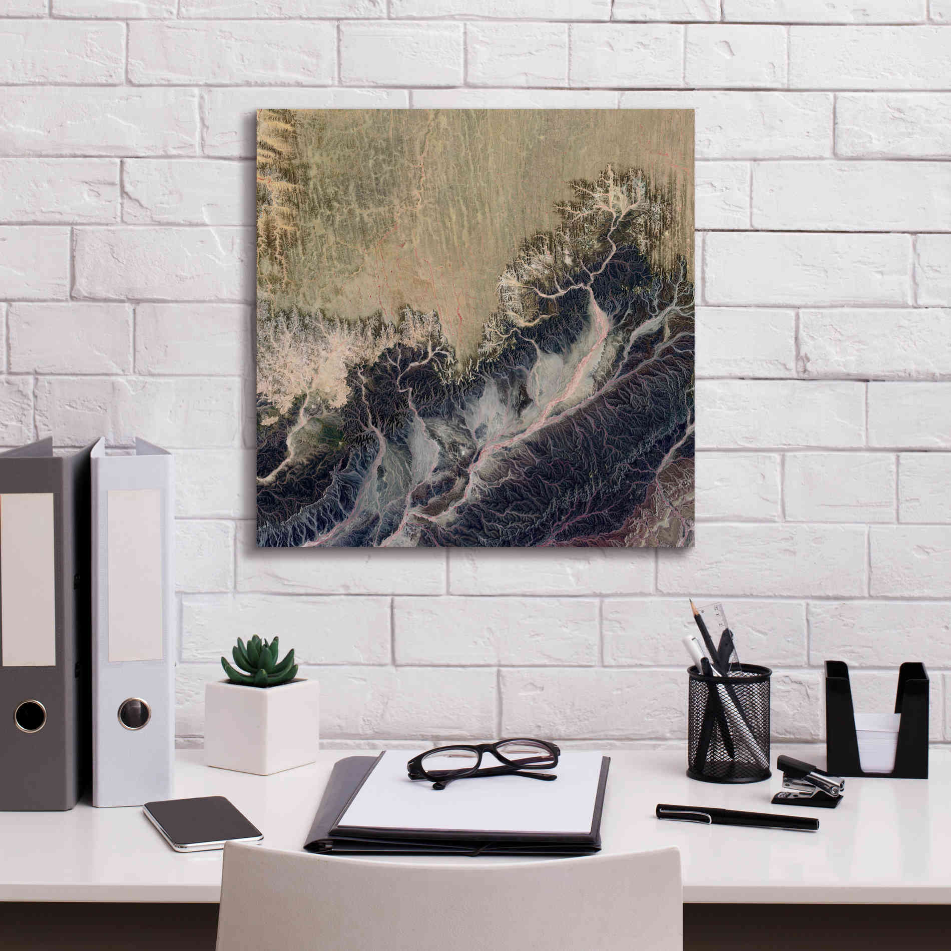 'Earth as Art: Irritated,' Canvas Wall Art,18 x 18