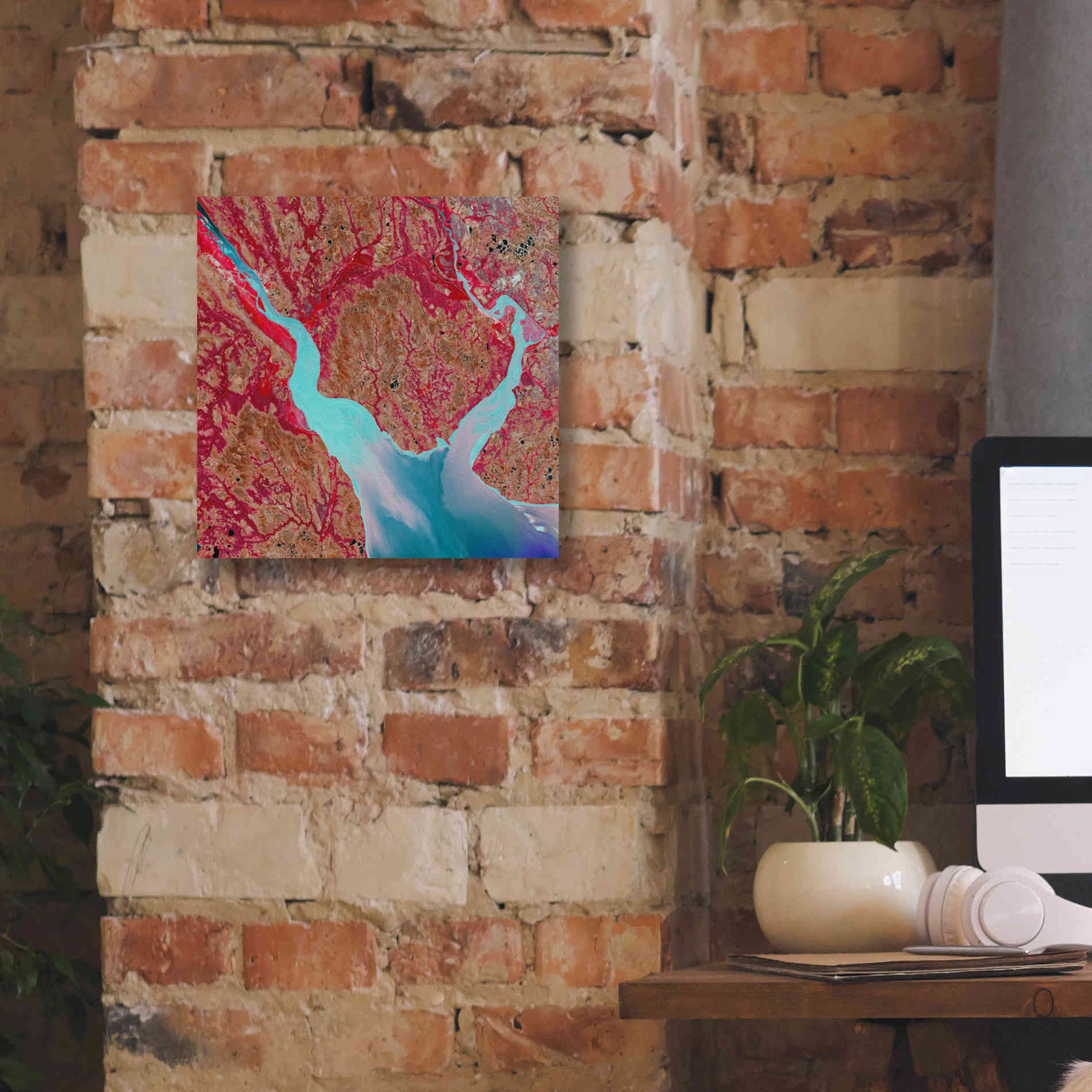 'Earth as Art: Mezen Mixing,' Canvas Wall Art,12 x 12