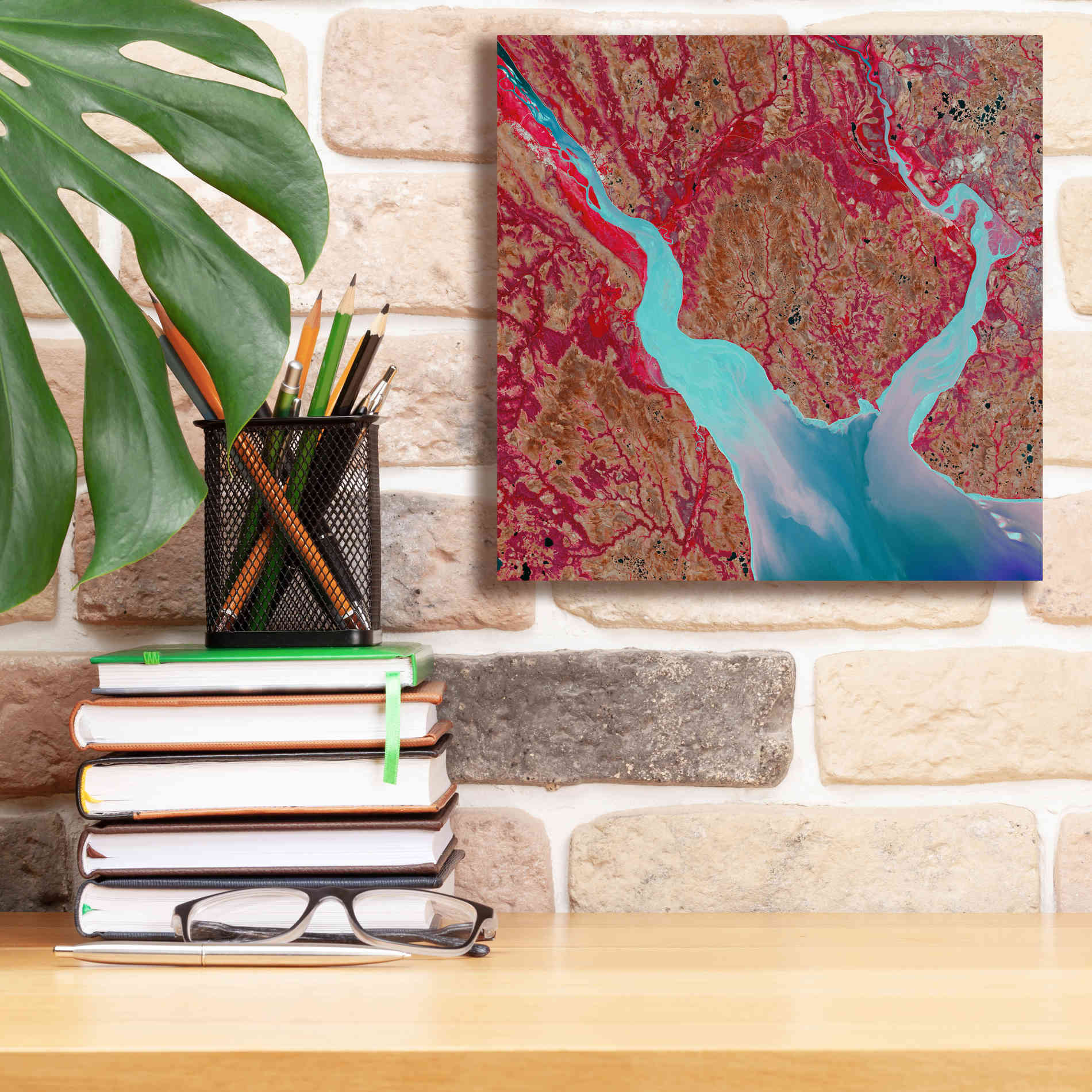 'Earth as Art: Mezen Mixing,' Canvas Wall Art,12 x 12