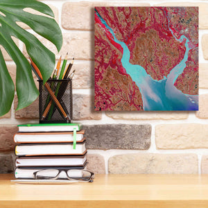 'Earth as Art: Mezen Mixing,' Canvas Wall Art,12 x 12