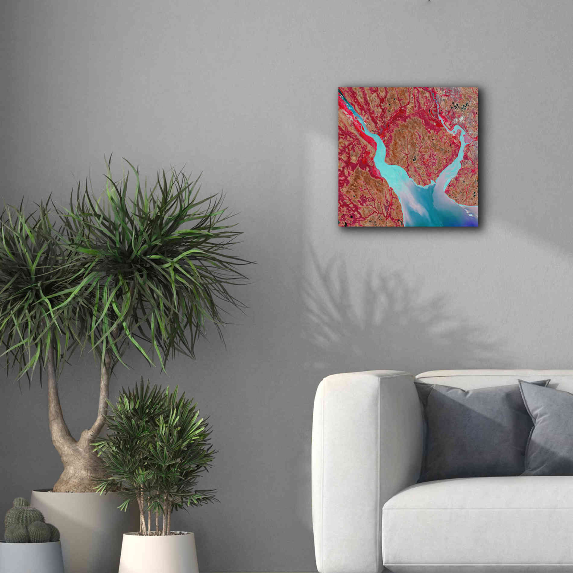'Earth as Art: Mezen Mixing,' Canvas Wall Art,18 x 18