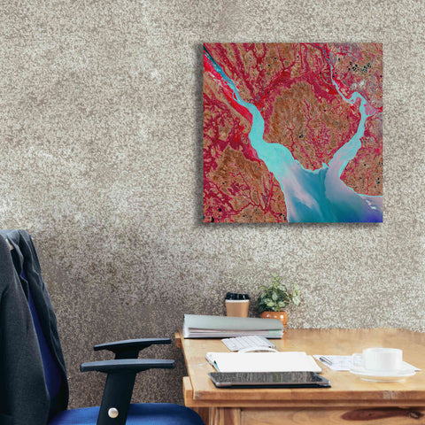 Image of 'Earth as Art: Mezen Mixing,' Canvas Wall Art,26 x 26