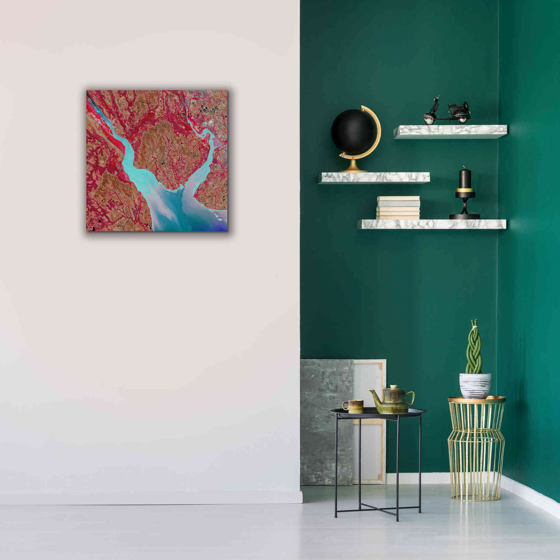 'Earth as Art: Mezen Mixing,' Canvas Wall Art,26 x 26