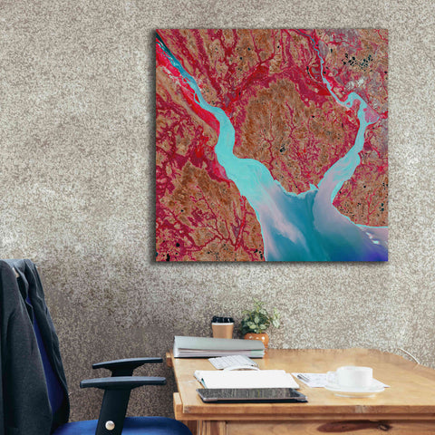 Image of 'Earth as Art: Mezen Mixing,' Canvas Wall Art,37 x 37