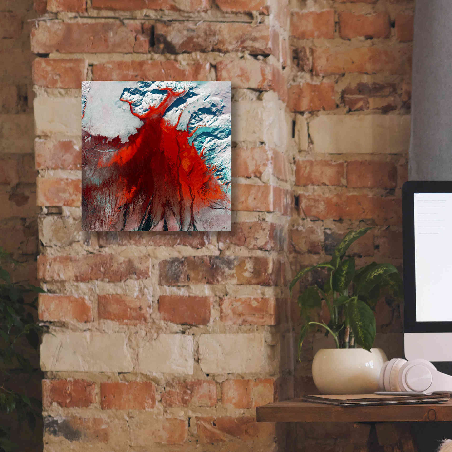 'Earth as Art: Outburst,' Canvas Wall Art,12 x 12