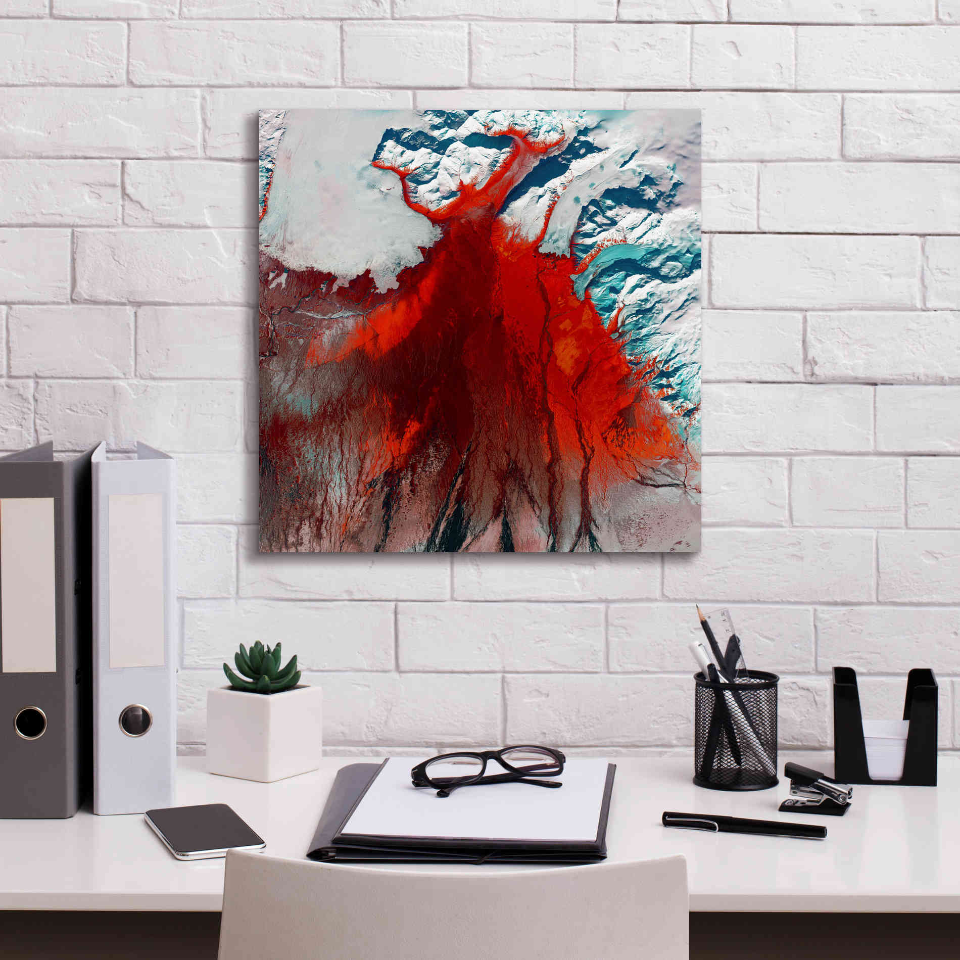 'Earth as Art: Outburst,' Canvas Wall Art,18 x 18