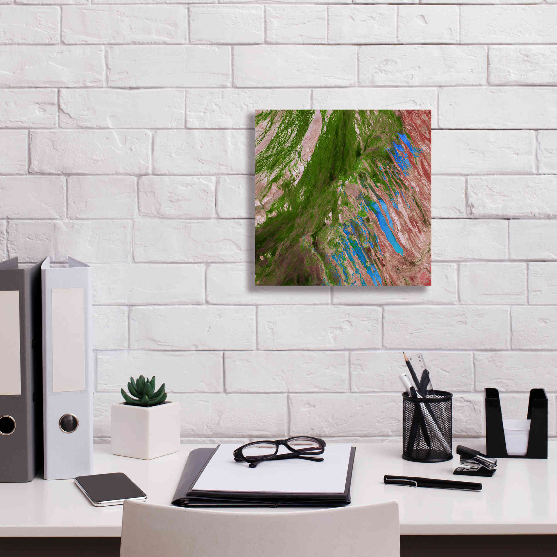 'Earth as Art: Painting the Desert,' Canvas Wall Art,12 x 12
