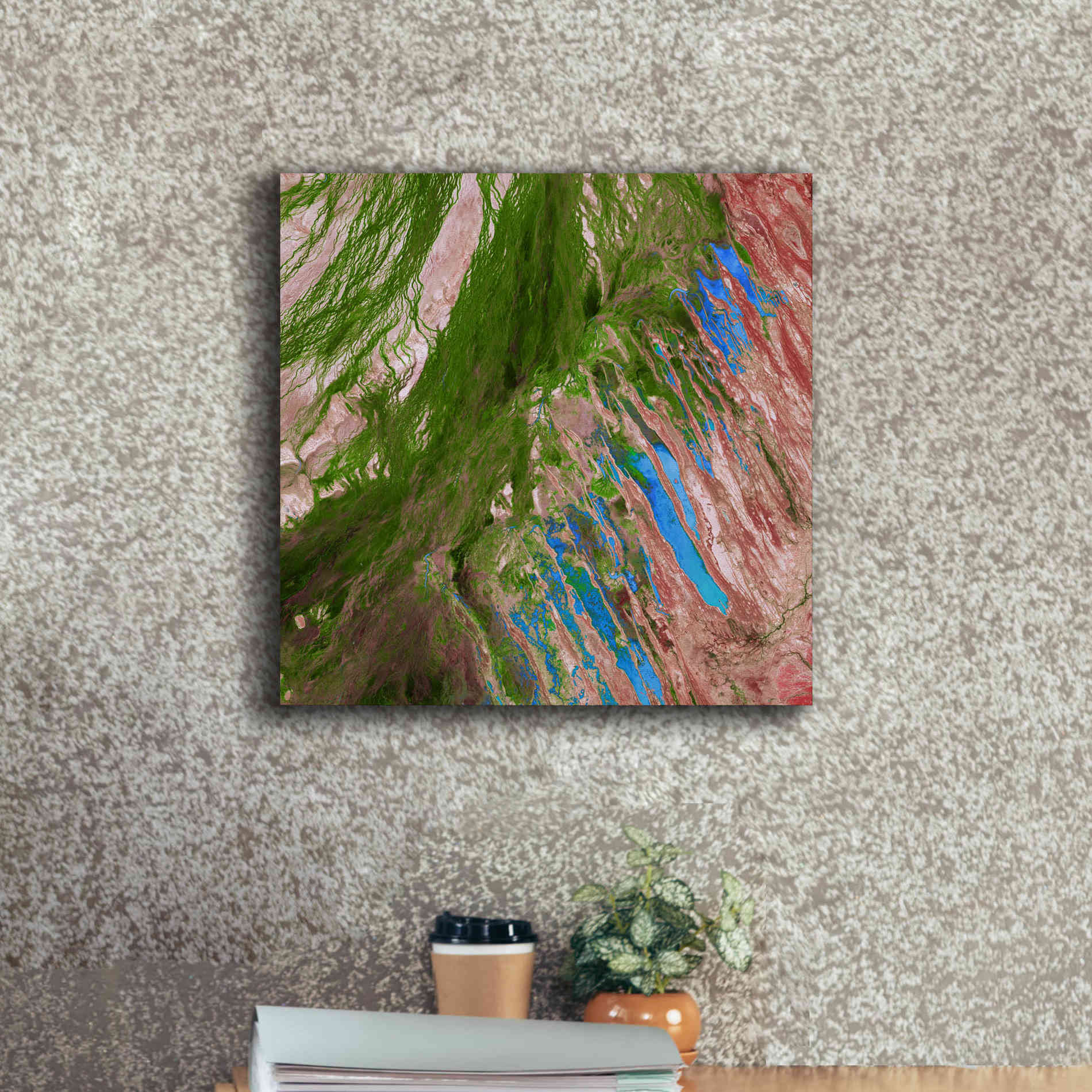 'Earth as Art: Painting the Desert,' Canvas Wall Art,18 x 18