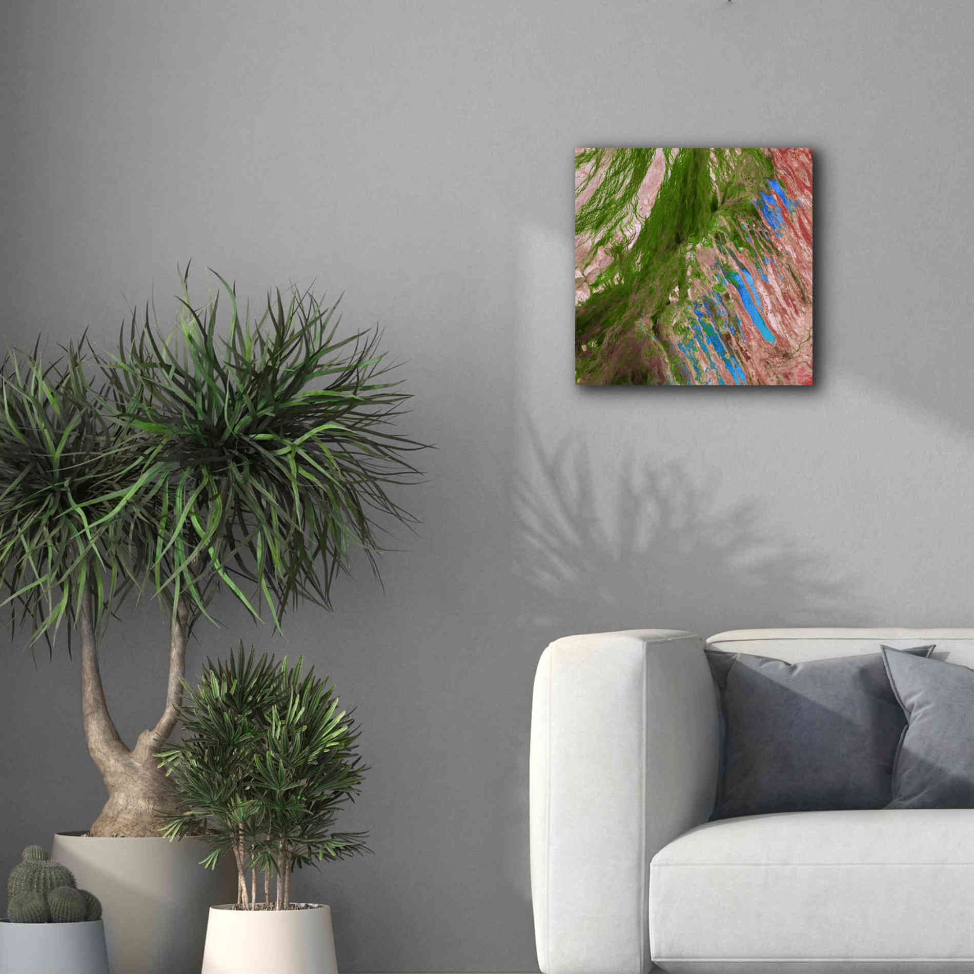 'Earth as Art: Painting the Desert,' Canvas Wall Art,18 x 18