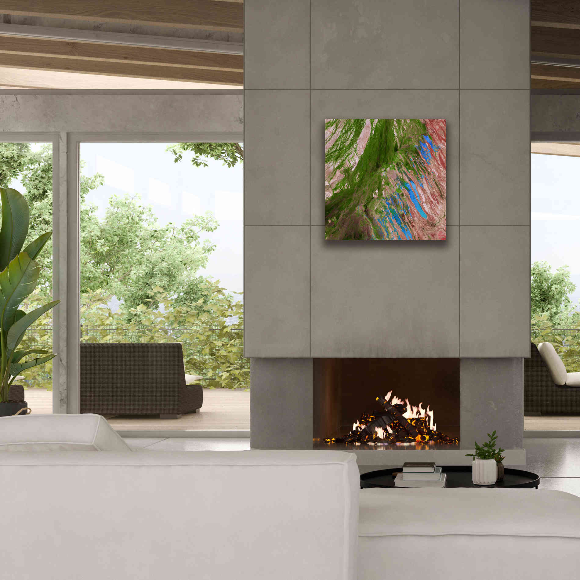 'Earth as Art: Painting the Desert,' Canvas Wall Art,26 x 26