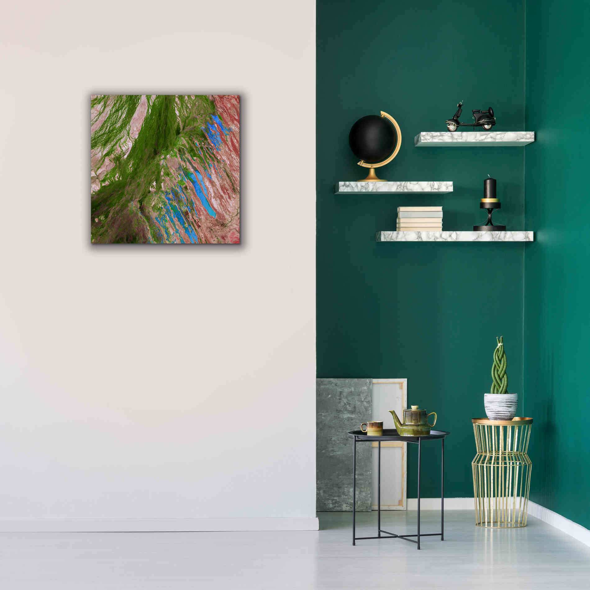 'Earth as Art: Painting the Desert,' Canvas Wall Art,26 x 26
